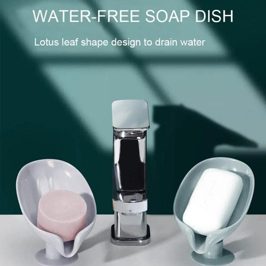 Wall mounted soap holder for bathroom with raised soap dish design