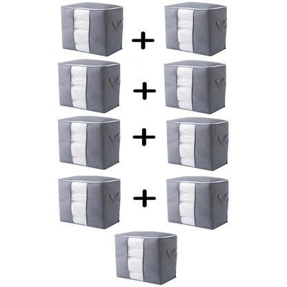 Foldable Clothes Storage Box with Transparent Window