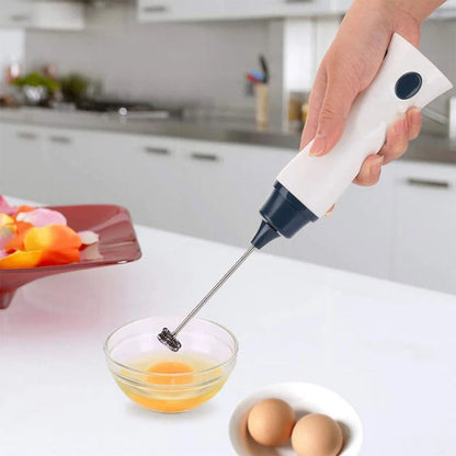 2-in-1 Rechargeable Electric Coffee Beater & Egg Mixer