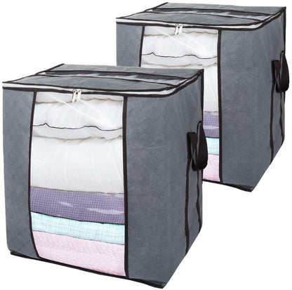 Foldable Clothes Storage Box with Transparent Window
