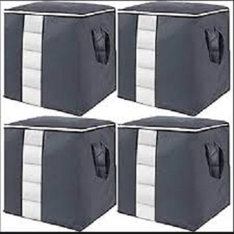 Foldable Clothes Storage Box with Transparent Window