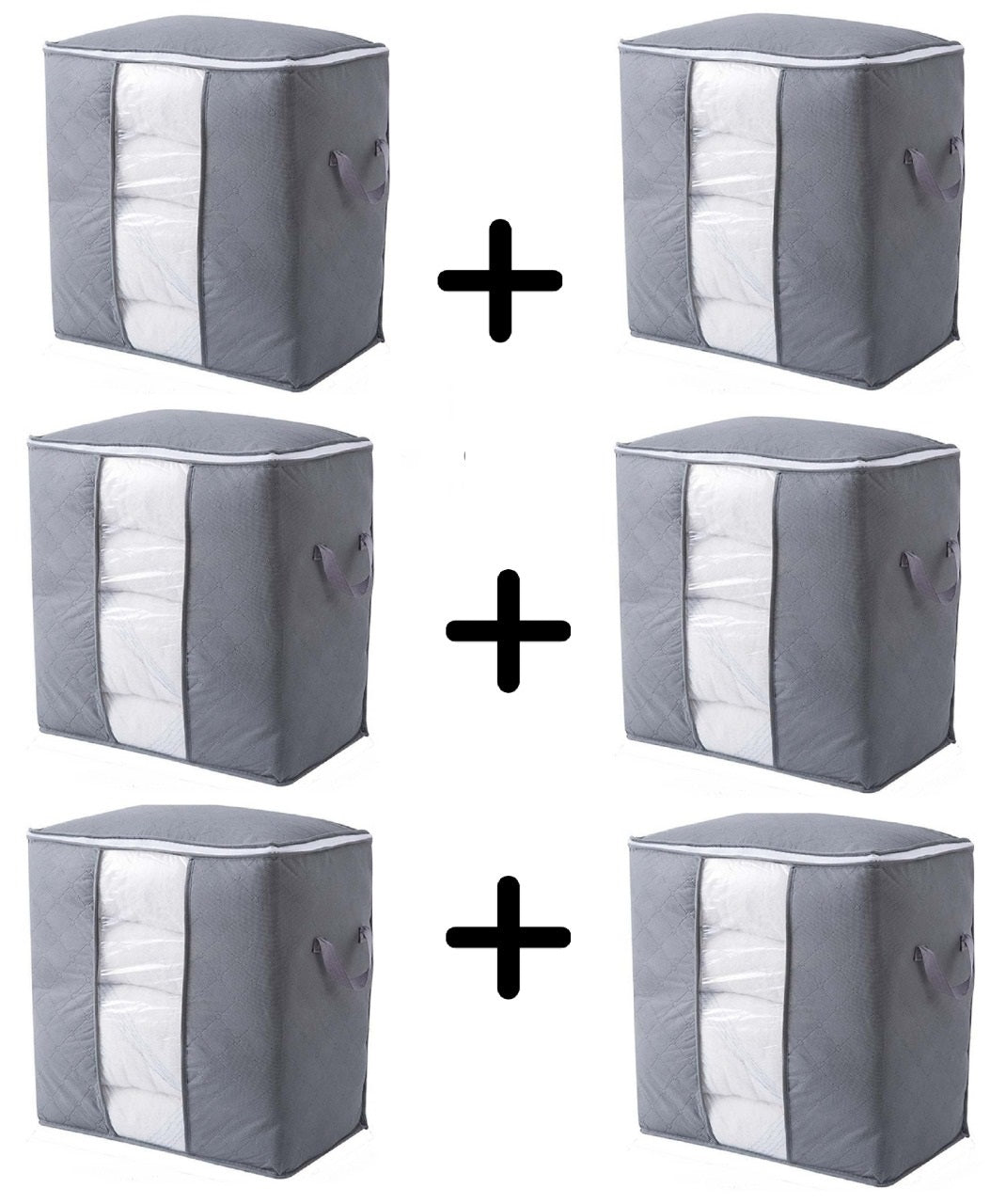 Foldable Clothes Storage Box with Transparent Window