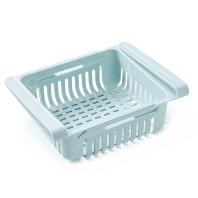 Fridge Plastic Storage Box with Lid & Drain Tray