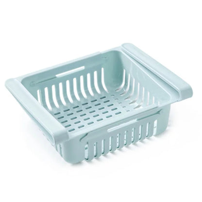 Fridge Plastic Storage Box with Lid & Drain Tray