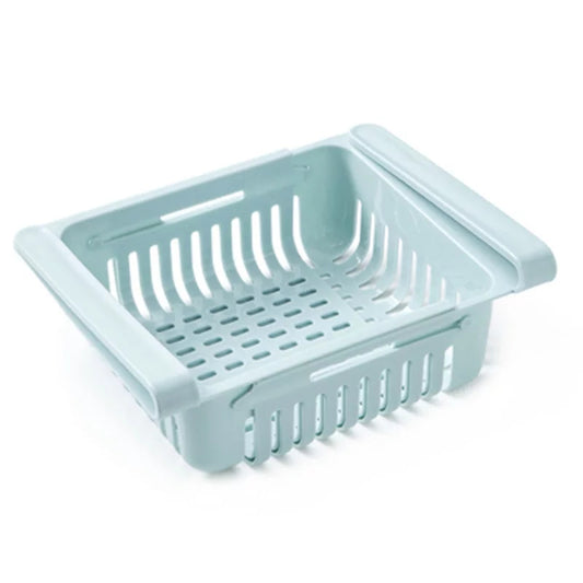 Fridge Plastic Storage Box with Lid & Drain Tray