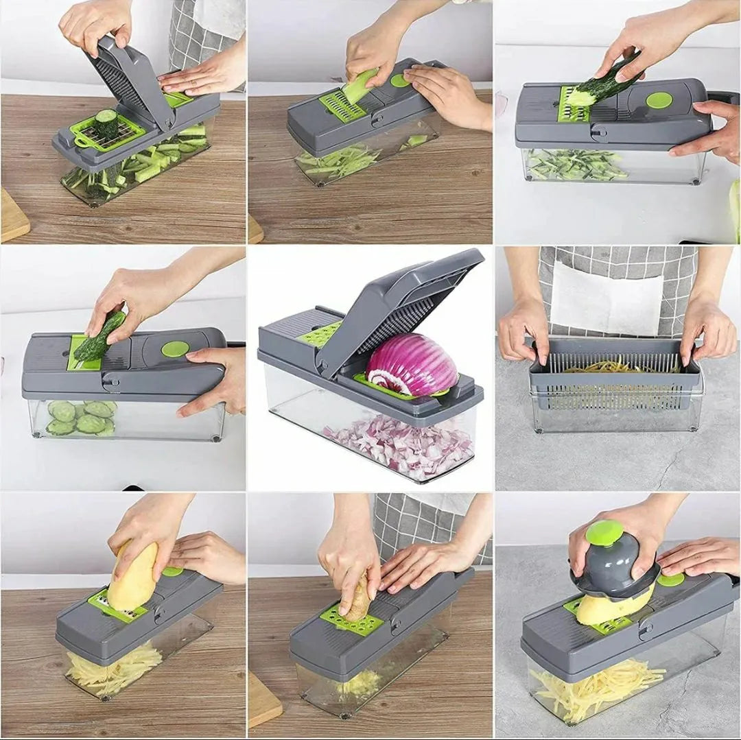 16 in 1 Vegetable Chopper , Slicer & Cutter