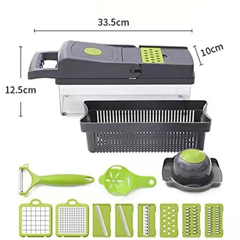16 in 1 Vegetable Chopper , Slicer & Cutter
