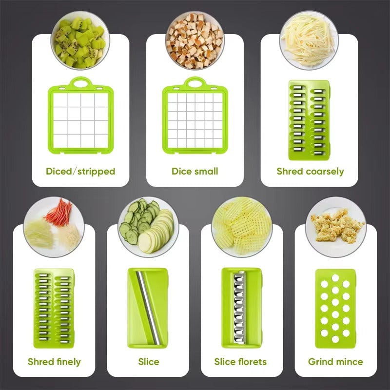 16 in 1 Vegetable Chopper , Slicer & Cutter