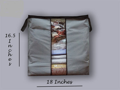 Foldable Clothes Storage Box with Transparent Window