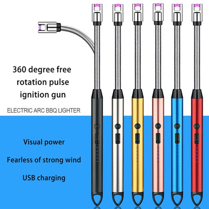 Rechargeable Electric Arc Lighter with Flexible Neck