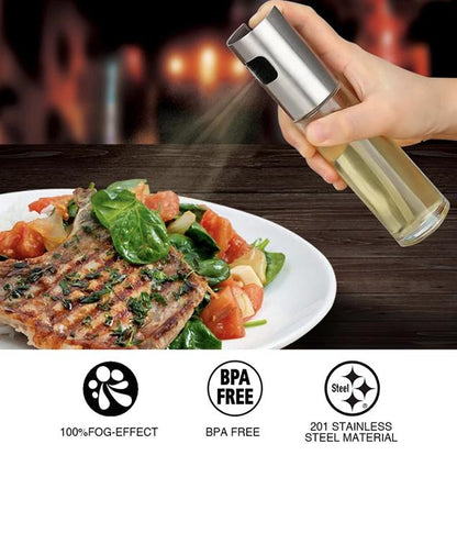 Glass Oil Spray Bottle – Olive Oil Sprayer for Cooking