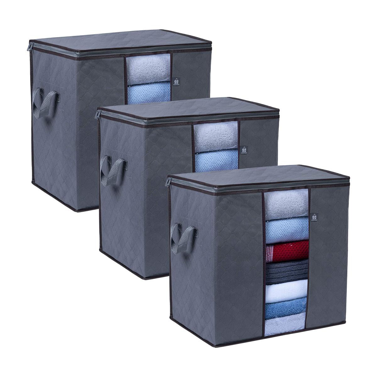 Foldable Clothes Storage Box with Transparent Window