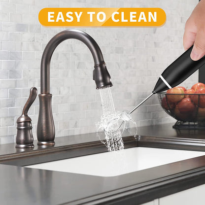 2-in-1 Rechargeable Electric Coffee Beater & Egg Mixer