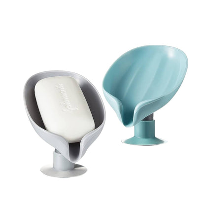 Wall mounted soap holder for bathroom with raised soap dish design