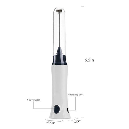 2-in-1 Rechargeable Electric Coffee Beater & Egg Mixer