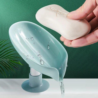 Wall mounted soap holder for bathroom with raised soap dish design