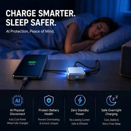 Automatic Mobile Charger Disconnector – Auto Stop Charging When Full